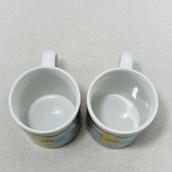 Houston Harvest Disney Winnie Pooh Friends Mug Set 2 Eeyore Tigger Winter Snow - Picture 7 of 10